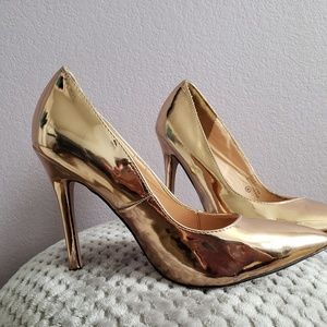 Rose gold heels
